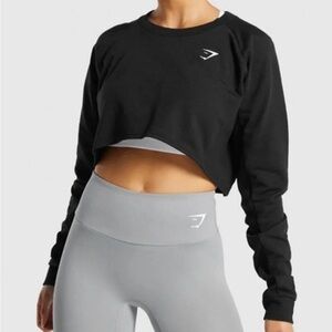 Gymshark Black Cropped Long Sleeve